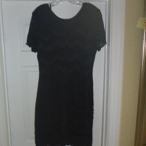 Woman's Fun Lace Little Black Cocktail Dress